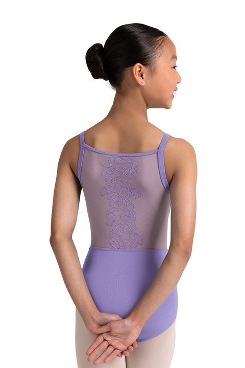 BLOCH CL70005 GIRLS CORSET EMBROIDERED CAMISOLE LEOTARD