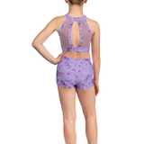 BLOCH CZ5265 GIRLS AELLA HIGH NECK CROP TOP