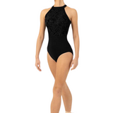 BLOCH L1085 WOMEN KAYLA MESH BODICE OPEN HALTER LEOTARD