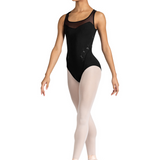 BLOCH L3355 WOMEN  SQUARE NECK MESH BACK LEOTARD