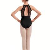 BLOCH CL40016 GIRLS FLORAL HALTER LEOTARD - The Dance Shoppe