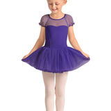 M20007C GIRLS PUFF SLEEVE TUTU LEOTARD-MIRELLA