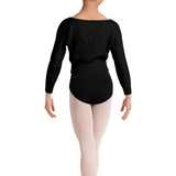 BLOCH CZ30010 GIRLS V NECK RAGLAN KNIT
