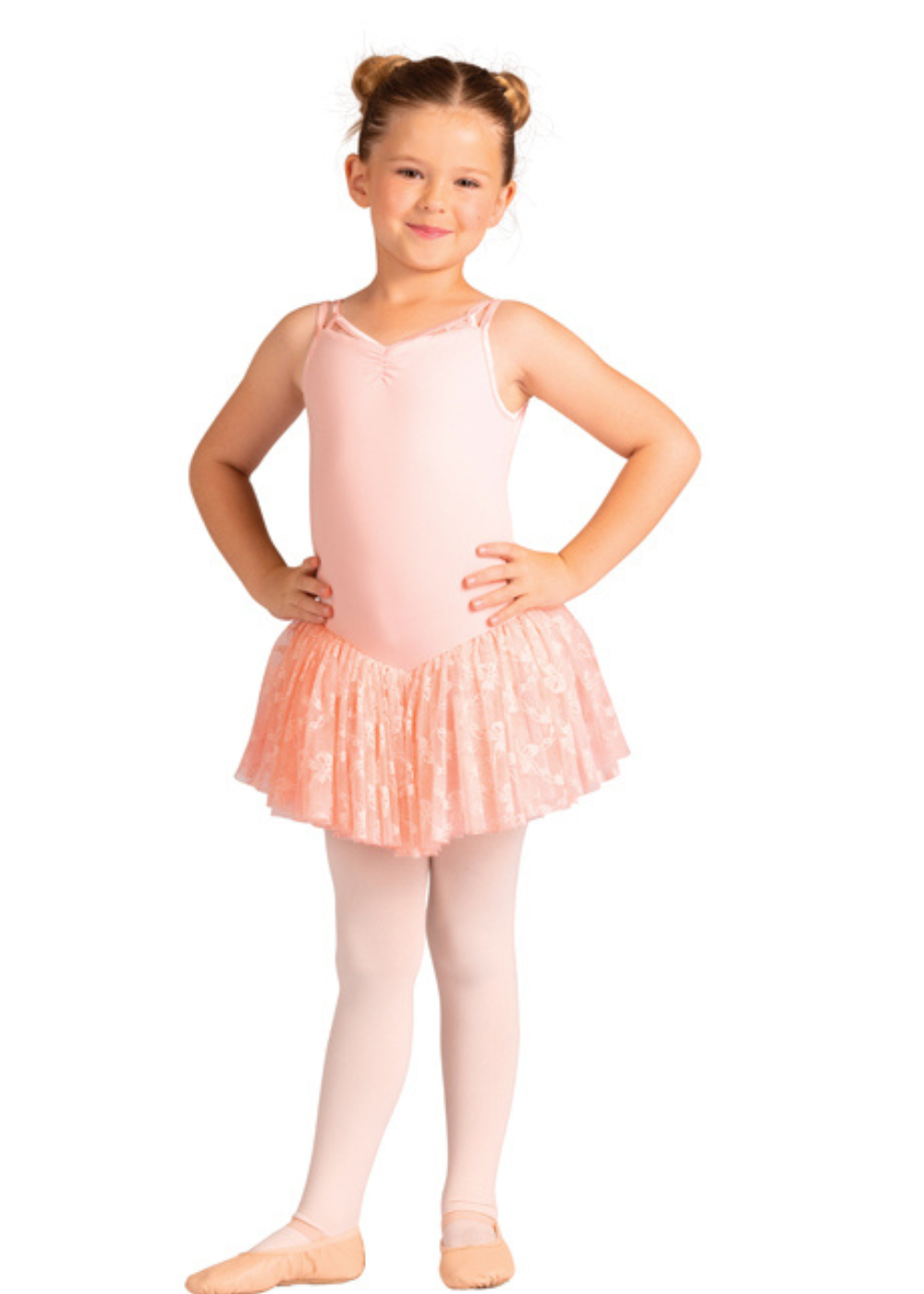 GIRLS CAMISOLE SKIRTED MOIRINE DRESS-DANSHUZ