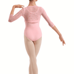 BLOCH CZ30035 GIRLS 3/4 SLEEVE WRAP TOP - The Dance Shoppe