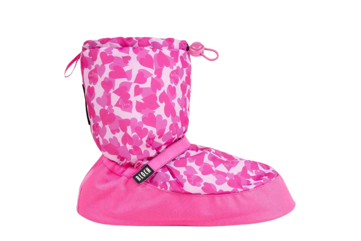 BLOCH IM009KBP CHILDRENS CONFETTI HEARTS PRINT WARM UP BOOTIES