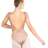 BALLET ROSA MAEVA WOMEN BOATNECK V-BACK CAP SLEEVE LEOTARD