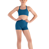 BLOCH CR8464 GIRLS NICOLIA V-FRONT SHORTS