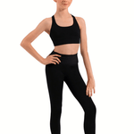 BLOCH CZ30037 GIRLS BK CROP TOP - The Dance Shoppe