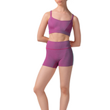 MIRELLA M90001L WOMEN STRIPED HIGH WAIST SHORT