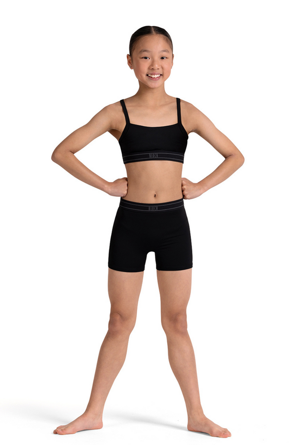 BLOCH CR90004 GIRLS LOGO ELASTIC SHORT