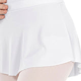 EUROTARD-06121 WOMEN HIGH LOW PULL ON MINI BALLET SKIRT