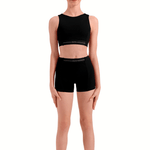 BLOCH CZ30038 GIRLS LOGO CROP TOP - The Dance Shoppe