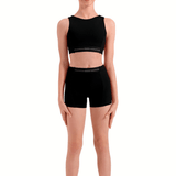BLOCH CZ30038 GIRLS LOGO CROP TOP - The Dance Shoppe
