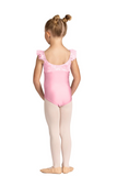 DANSHUZ 24104C GIRLS BROOKE PINCH FRONT NECK TANK LEOTARD