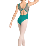 MIRELLA M50005LM WOMEN BACK MESH TANK LEOTARD