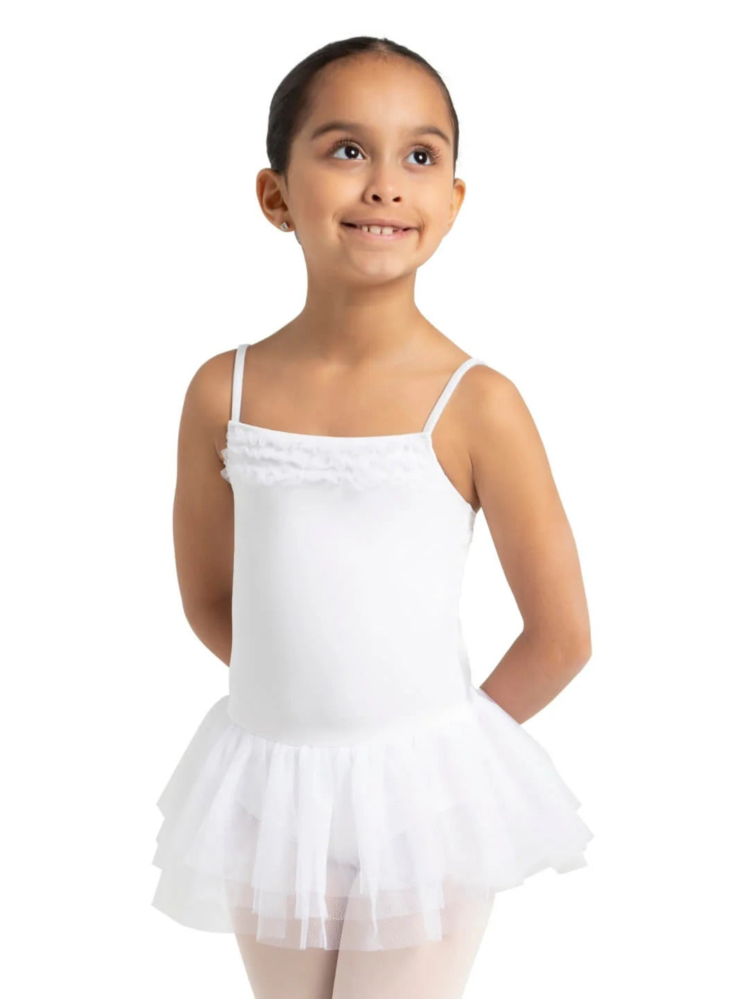 CAPEZIO 11307C GIRLS RUFFLE YOKE TUTU DRESS