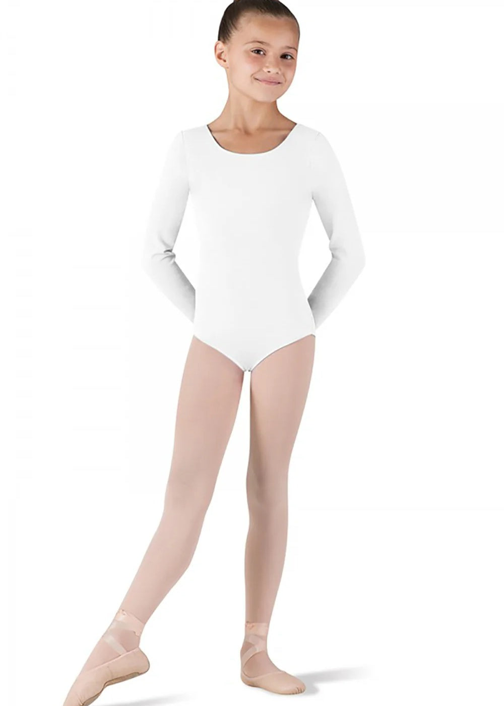 BLOCH CL5409 GIRLS BASIC LONG SLEEVE LEOTARD