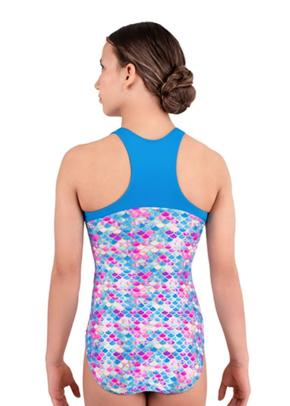 EUROTARD G00GT2 GIRLS SHIMMERING SCALLOP RACERBACK TANK LEOTARD - The Dance Shoppe