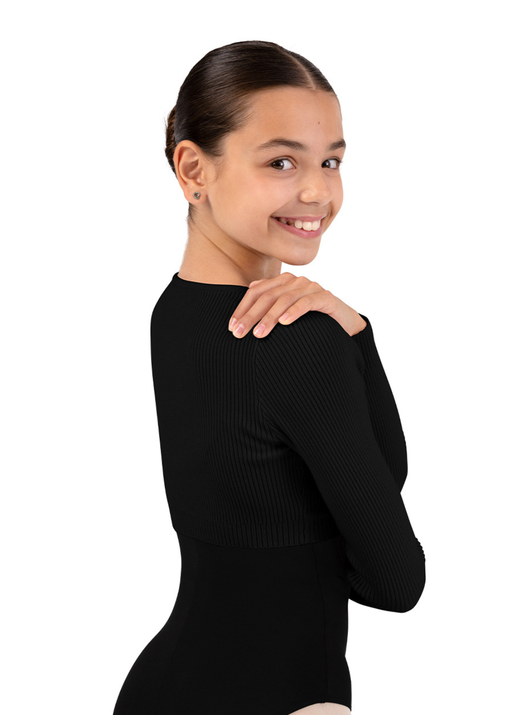 GIRLS STARLING KNIT WRAP TOP- BLOCH