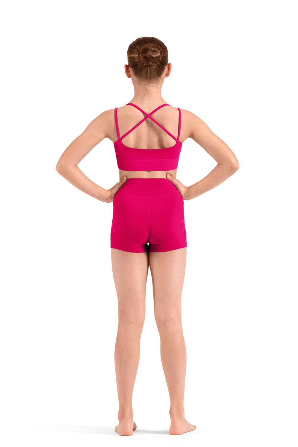 MIRELLA M90009C GIRLS HI WAIST SHORTS - The Dance Shoppe
