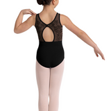 BLOCH CL50005 GIRLS EMBROIDERED KEYHOLE TANK LEOTARD
