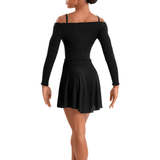 MIRELLA MS10005 WOMEN MESH HI-LO SKIRT - The Dance Shoppe