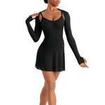 MIRELLA M30015L WOMEN LONG SLEEVE SHRUG - The Dance Shoppe