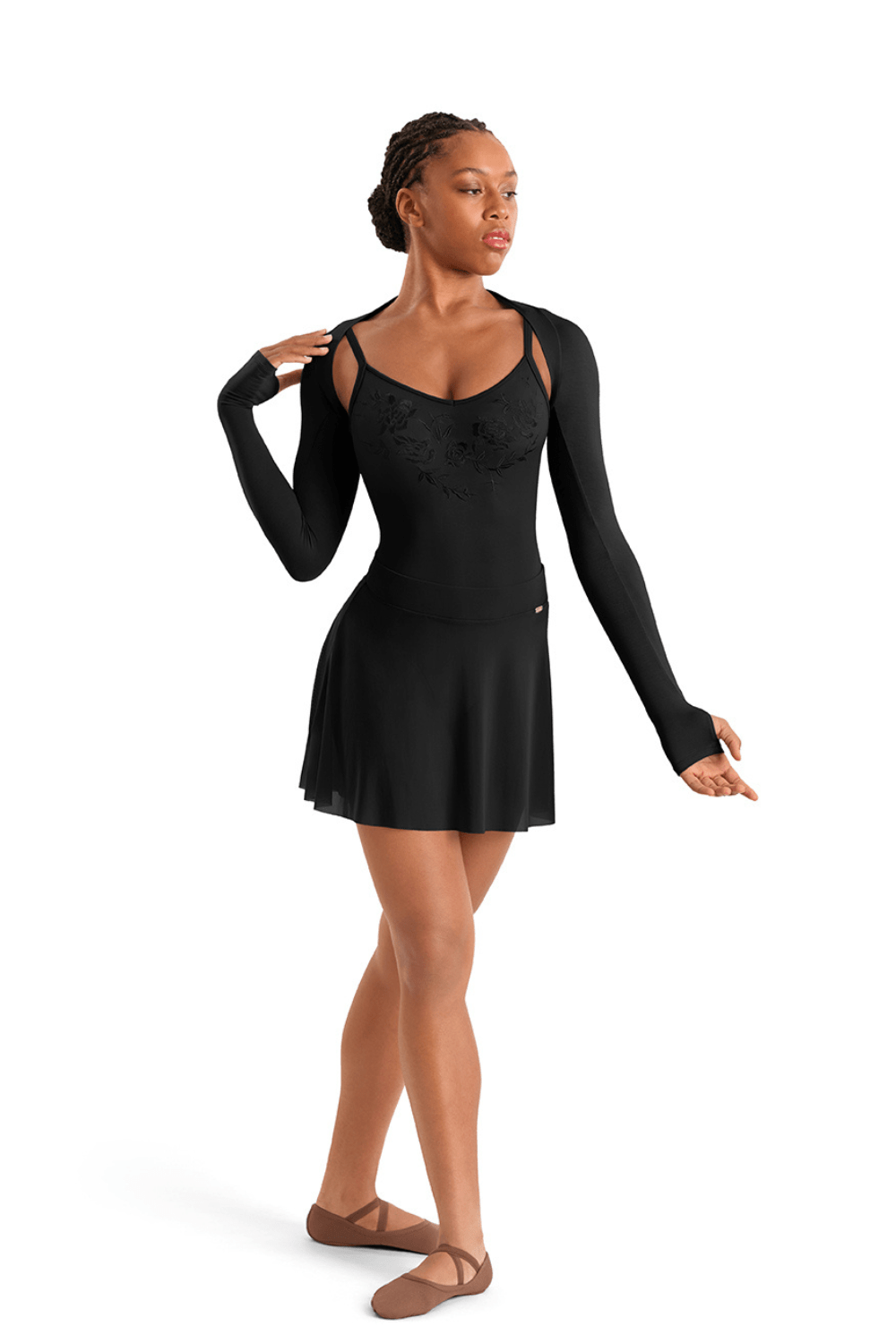 MIRELLA M30015L WOMEN LONG SLEEVE SHRUG - The Dance Shoppe