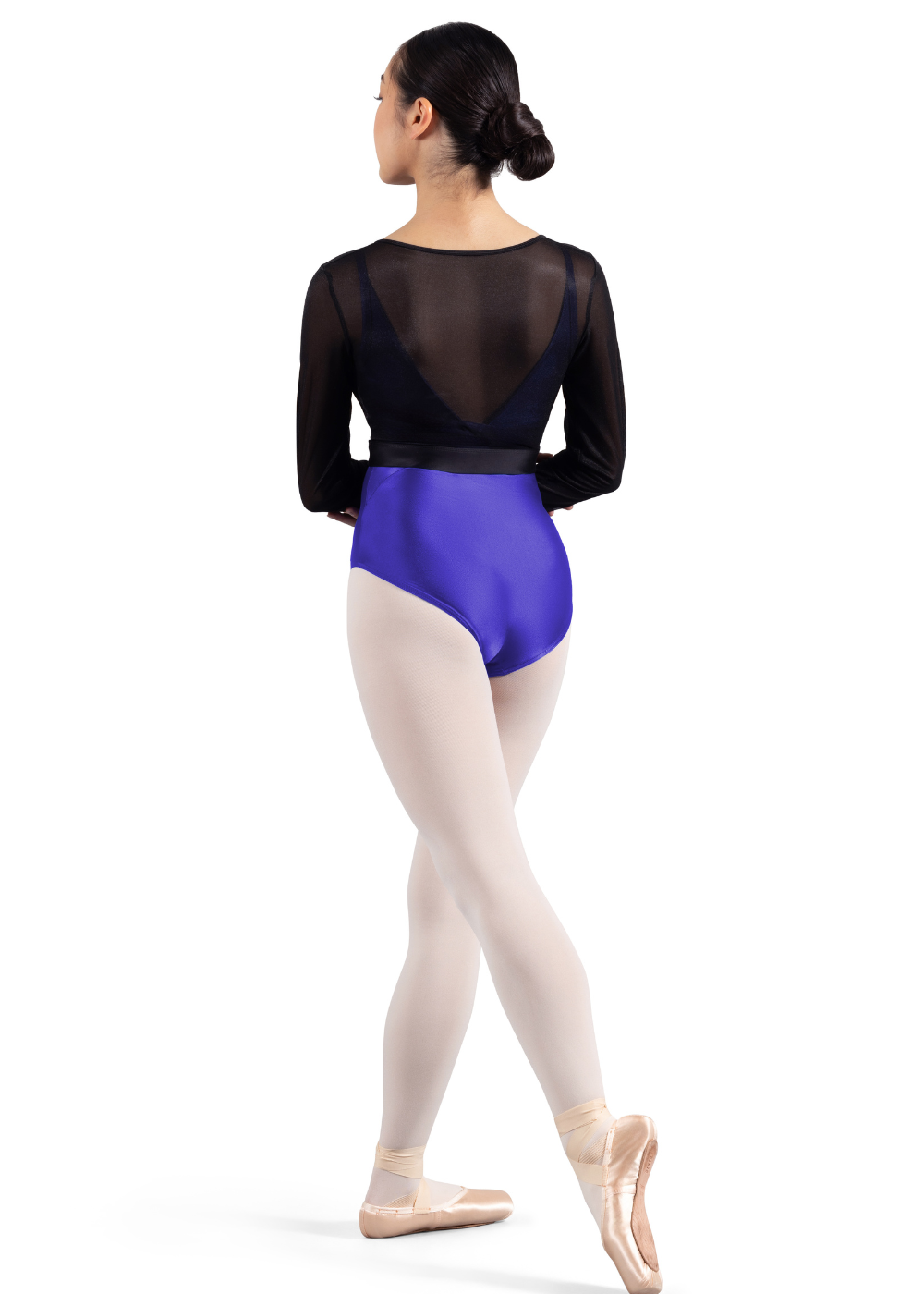 M7063L WOMEN MESH WRAP TOP-MIRELLA
