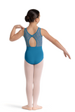 BLOCH CL50005 GIRLS EMBROIDERED KEYHOLE TANK LEOTARD