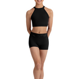 BLOCH CZ30008 GIRLS EMB MESH CROP TOP