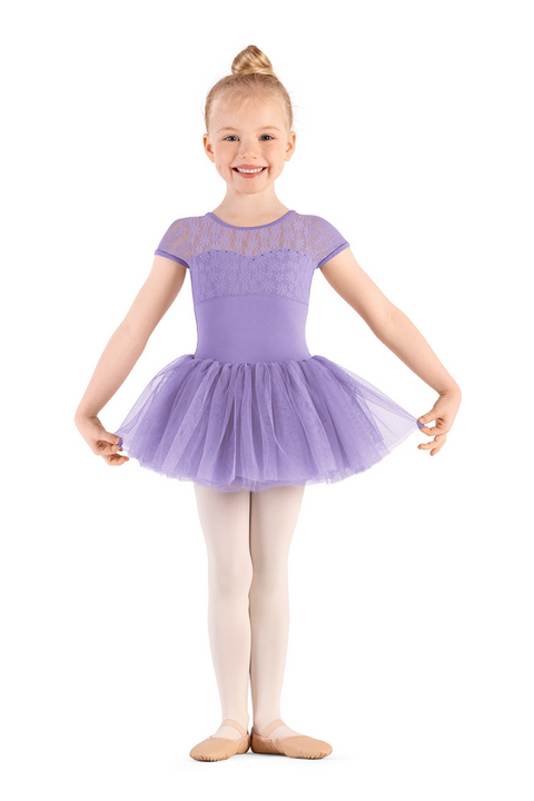 MIRELLA M1564C GIRLS CAP SLEEVE TUTU DRESS