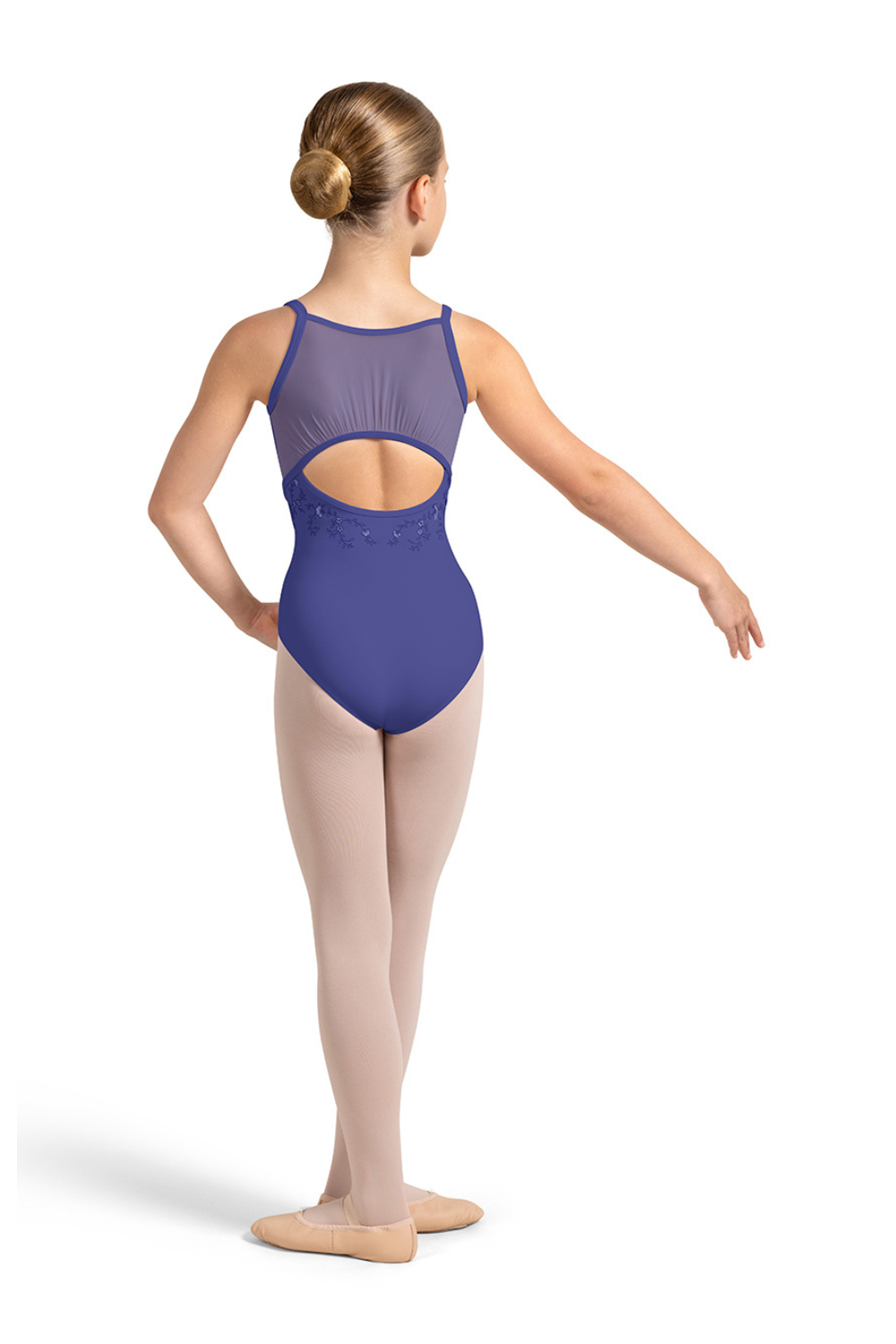 BLOCH CL4227 GIRLS MESH BACK CAMISOLE LEOTARD