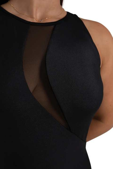 CAPEZIO 12262W WOMEN CURVED RHYTHM AGUSTA TANK LEOTARD