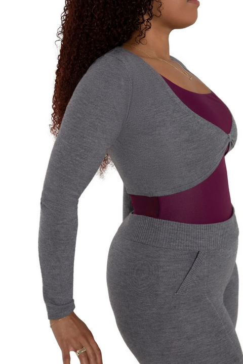 CAPEZIO CK11001W WOMEN HARMONIE CROPPED PINCH SWEATER