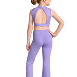 BLOCH CZ30028 GIRLS MESH PANEL CROP TOP