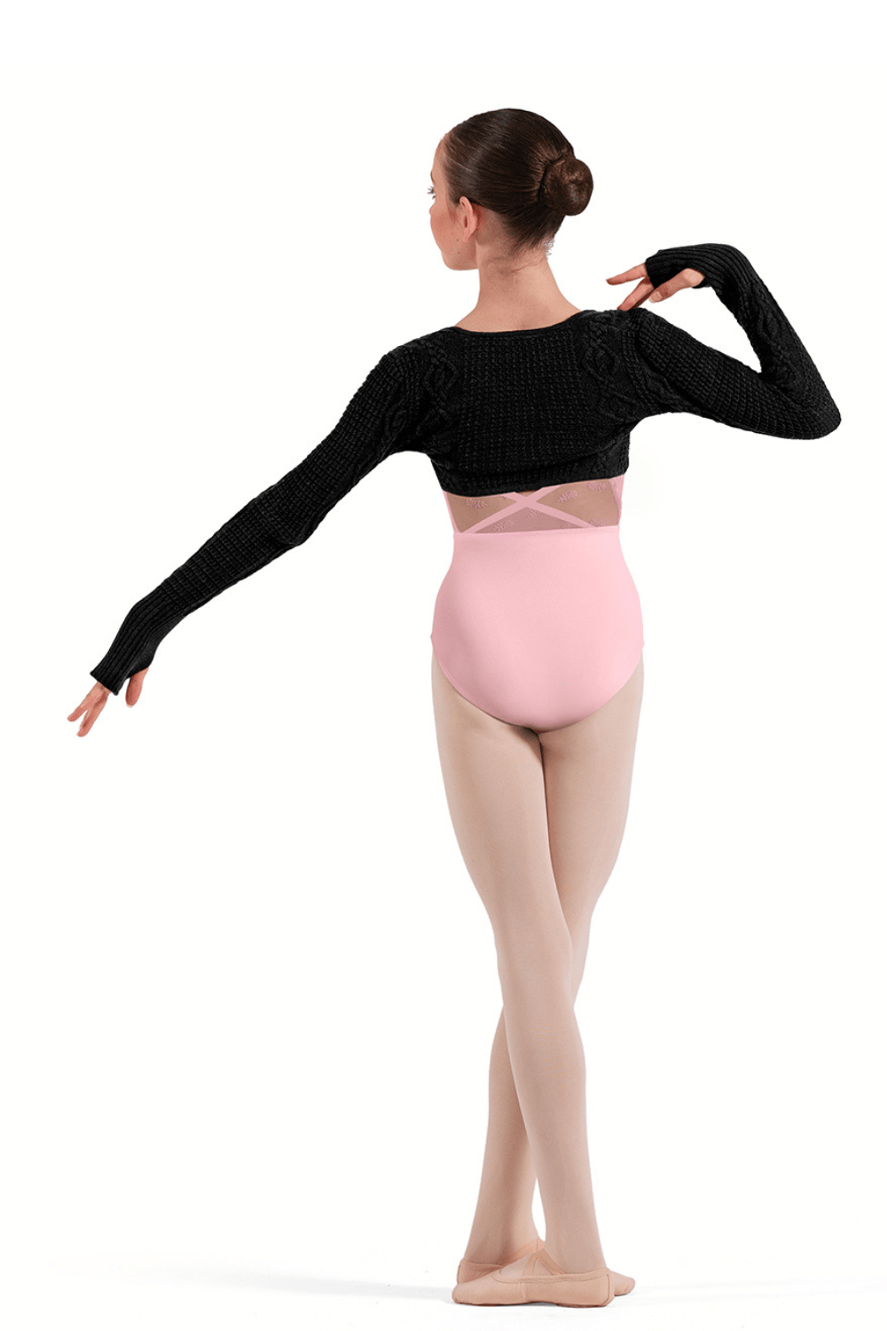 BLOCH CZ30043 GIRLS TWIST FRONT KNIT TOP - The Dance Shoppe