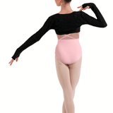 BLOCH CZ30043 GIRLS TWIST FRONT KNIT TOP - The Dance Shoppe