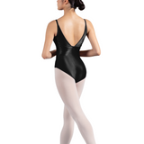 MIRELLA M2191TM GIRLS DRAPE DETAIL CAMISOLE LEOTARD