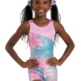 CAPEZIO 12306C GIRLS UNICORN DISCO SHIMMER SHORT