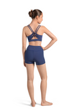 MIRELLA M90001L WOMEN STRIPED HIGH WAIST SHORT
