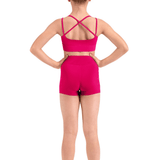 MIRELLA M30021C GIRLS BACK CROP TOP - The Dance Shoppe