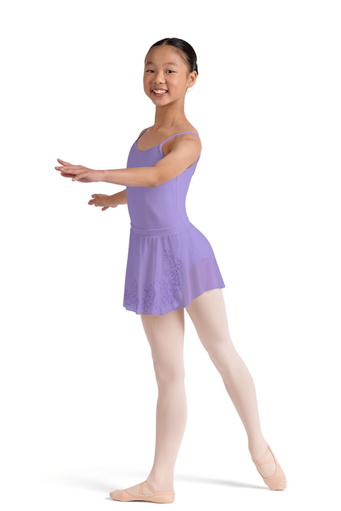 BLOCH CR10002 GIRLS EMBROIDERED PULL ON SKIRT
