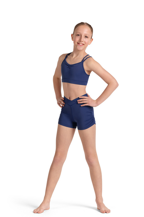 MIRELLA M30005C GIRLS CROSS BACK CROP TOP