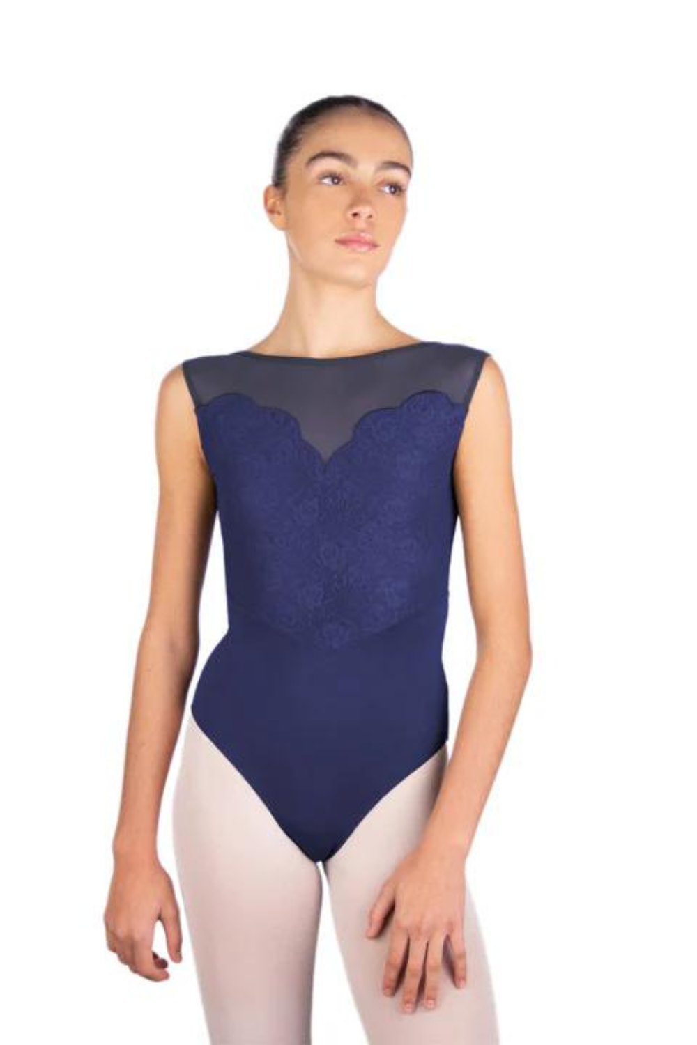 BALLET ROSA CAPRICE WOMEN LACE FRONT V-BACK LEOTARD