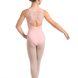 BLOCH CL4227 GIRLS VIOLET MESH BACK CAMISOLE LEOTARD