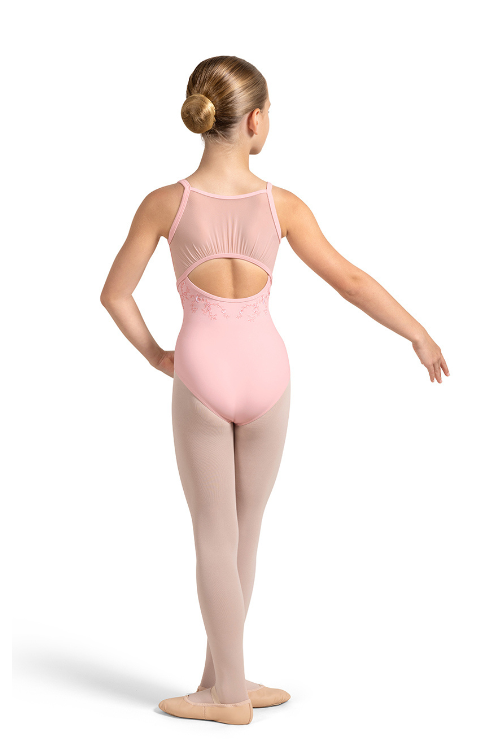 BLOCH CL4227 GIRLS MESH BACK CAMISOLE LEOTARD