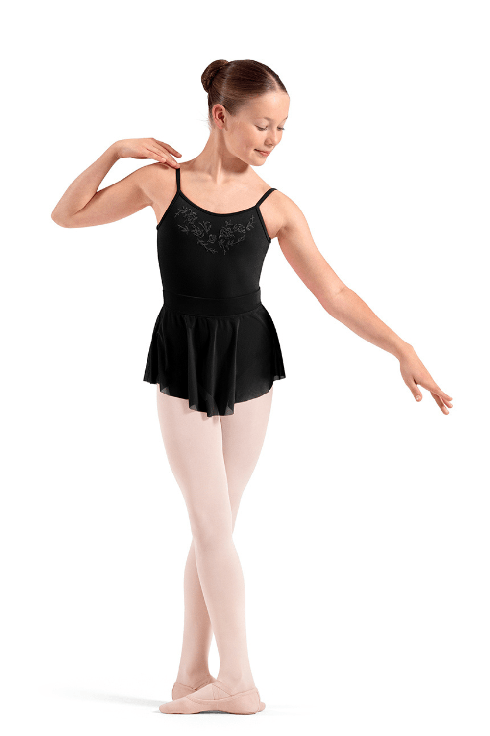 MIRELLA MS10005C GIRLS MESH PULL ON SKIRT - The Dance Shoppe