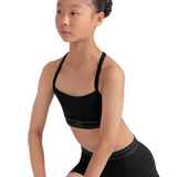 BLOCH CZ30006 GIRLS LOGO CAMI CROP TOP